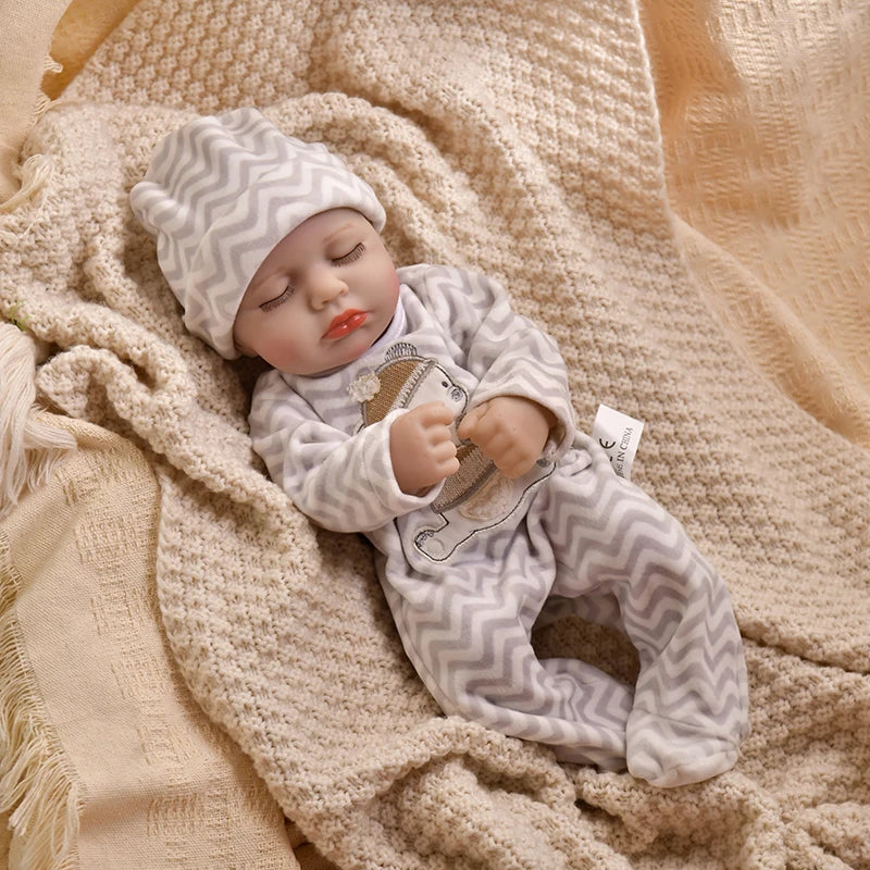 16 Inch 40cm Loulou Full Body Soft Vinyl Girl Reborn Baby Doll Lifelike Bebe Reborn Doll Toys Realistic Baby Doll Toys