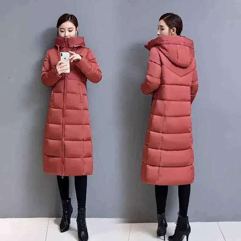 Very Warm Cold Trench Coat for Women Ultra Light Women's Jackets Winter 2025 Long Down Jacket Lightweight Padded Trend Parkas