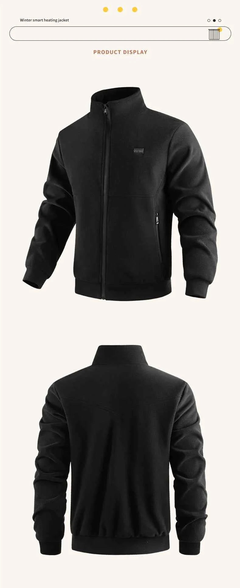 New Winter Fashion Versatile Polar Fleece Thick Heating Warm Jacket For Both Men Women 8-Zone Intelligent Heating Electric Coat