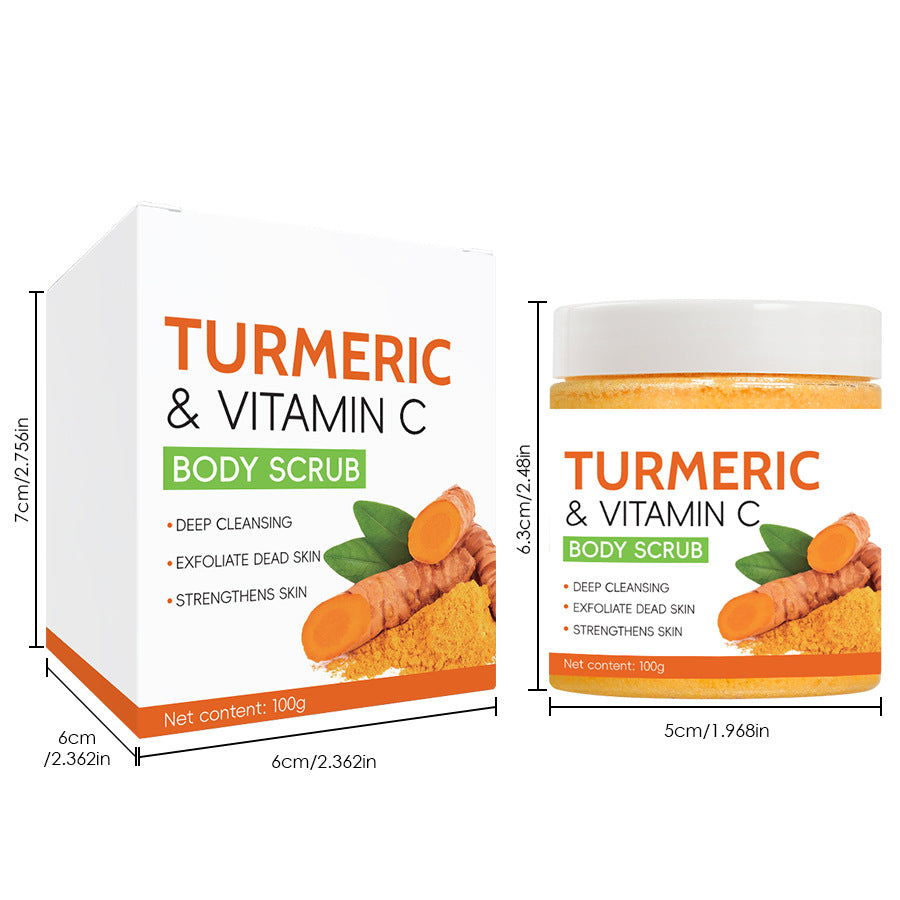 Turmeric Body Cleanser Facial Scrub Cleansing Oil Control Blackhead Remover Shrink Pores Skin Care Body Care