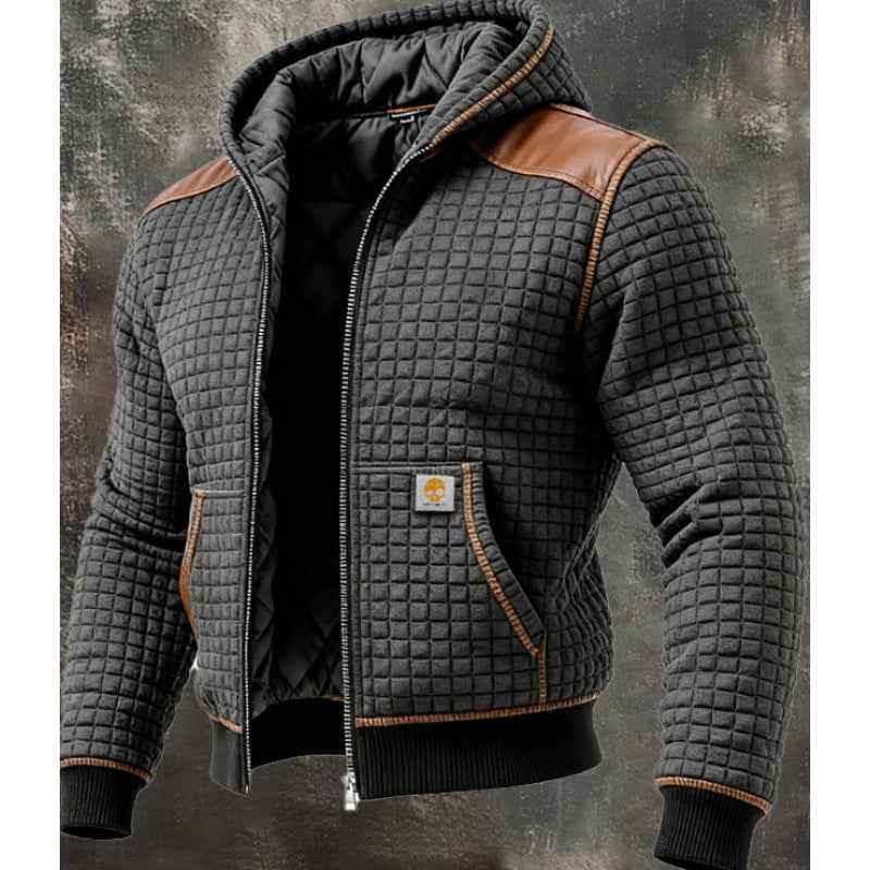 Men's Fleece-Lined Thick Hooded Jacket