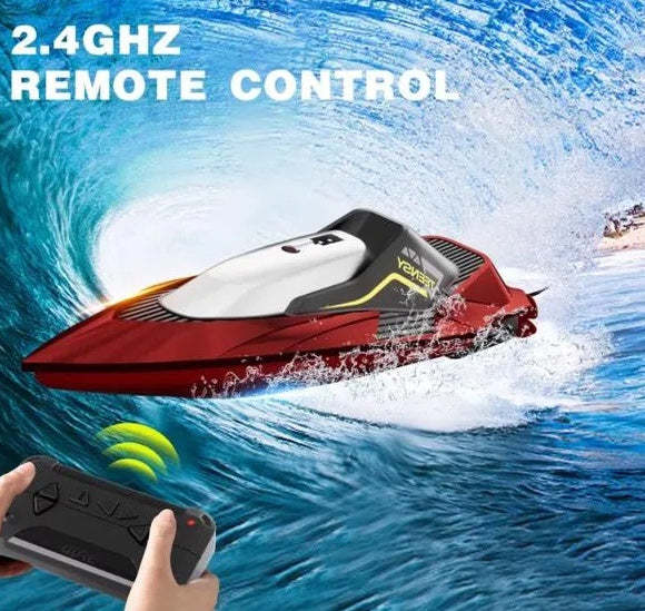 4DRC S5 RC Boat For Pools And Lakes, 2.4 GHz 20MPH Racing Boats, Rechargeable Battery,Low Battery Alarm,Gifts For Boys Girls,Logistics Is Randomly Sent By UPS USPS FEDEX.