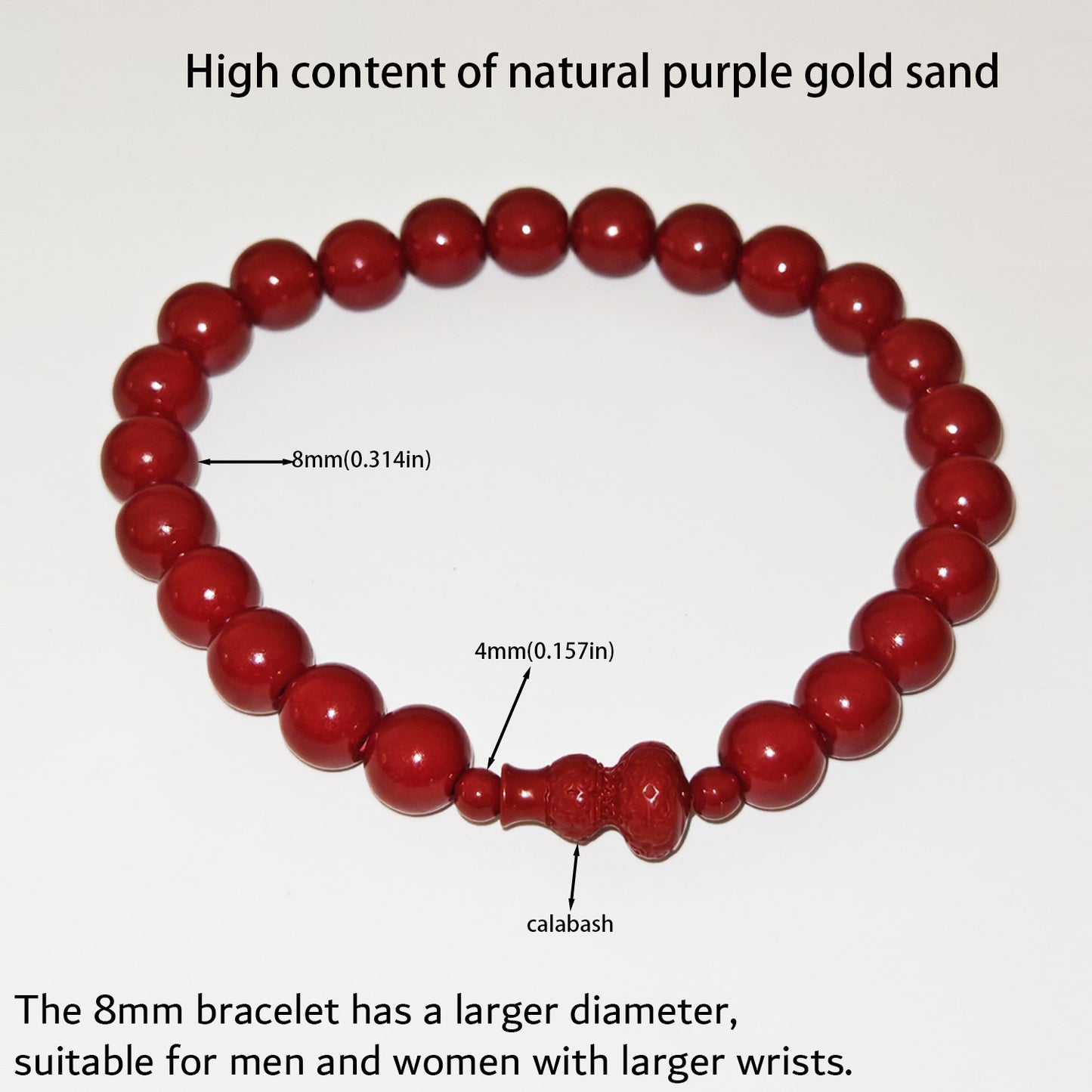 7 Styles Of Cinnabar Bracelets 8mm And 6MM