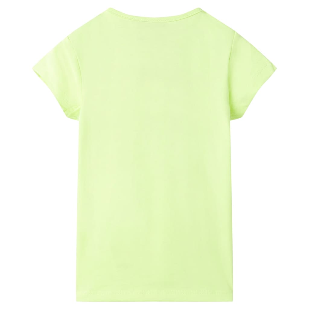 children's T-shirt neon yellow 104 children's T-shirt neon yellow 116 children's T-shirt neon yellow