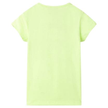 children's T-shirt neon yellow 104 children's T-shirt neon yellow 116 children's T-shirt neon yellow