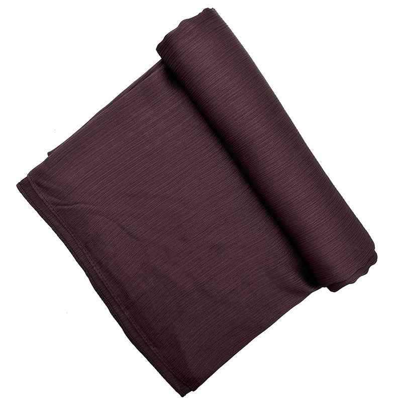 Satin-colored Women's Pleated Scarf Mid-length