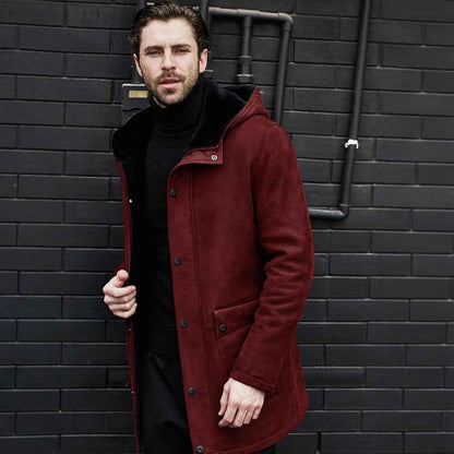Casual Fleece Hooded Jacket For Men