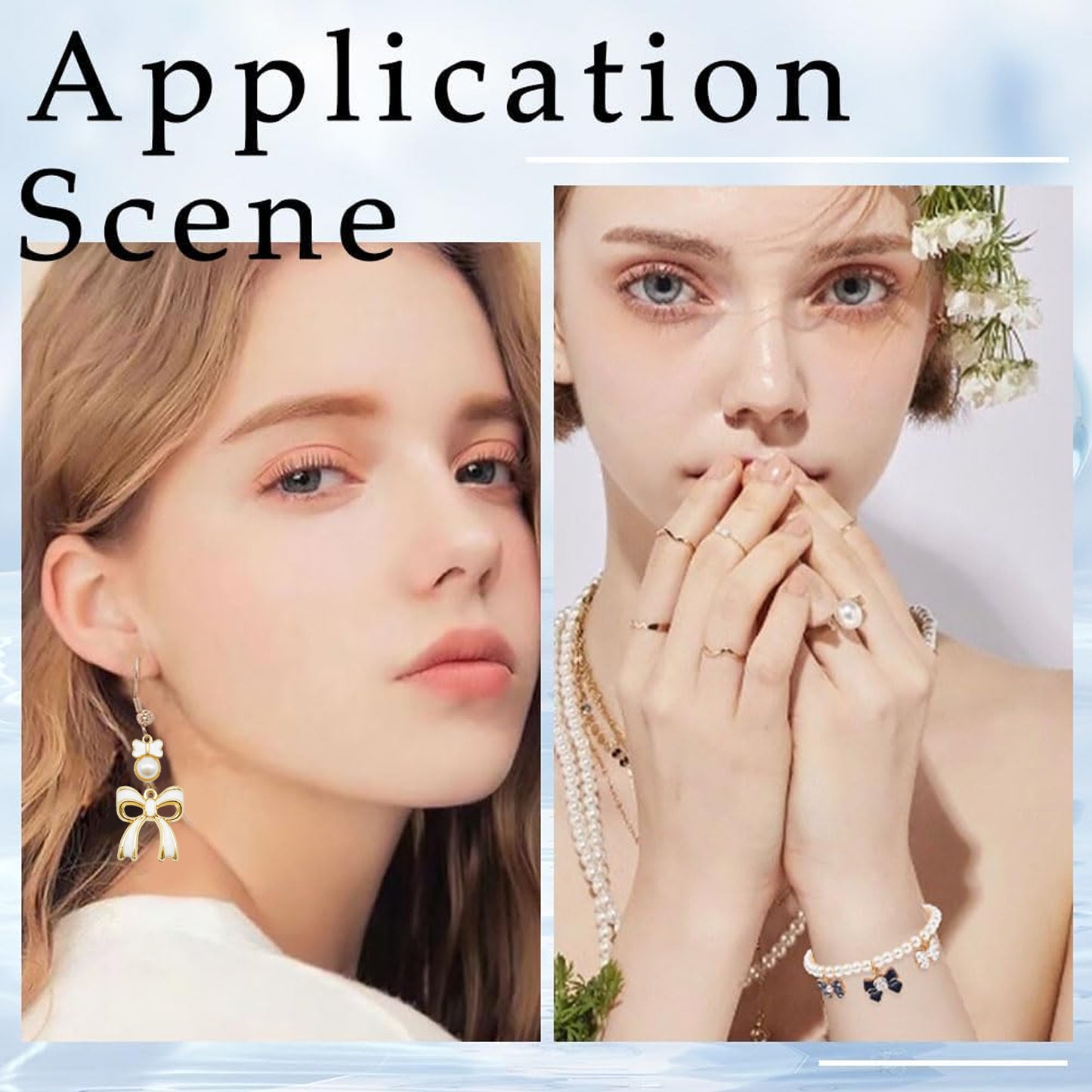 51 Pcs Bowknot Charms