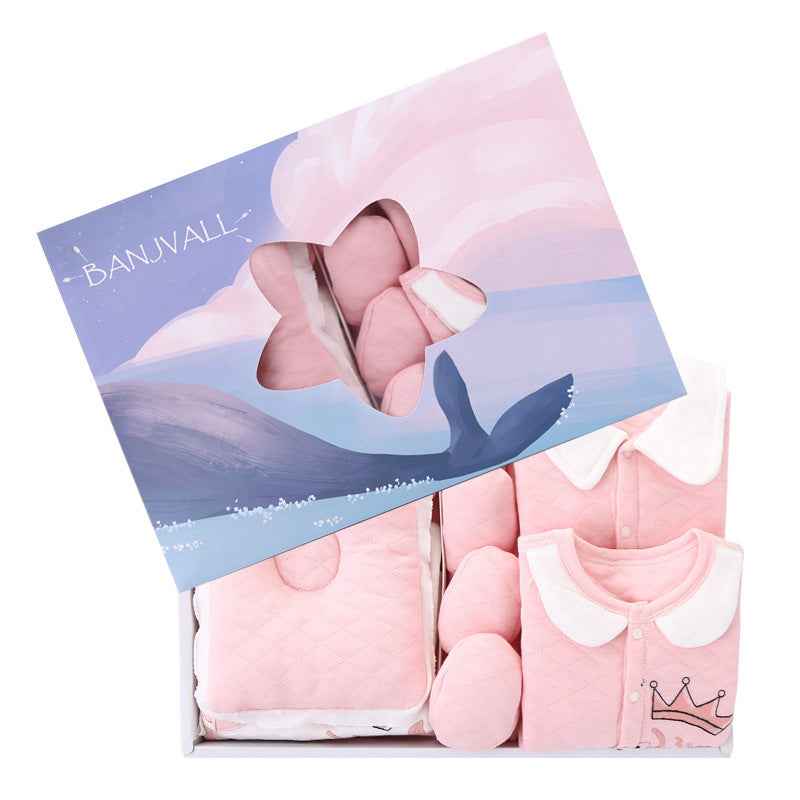 Newborn Cotton Products For Autumn And Winter Gift Set