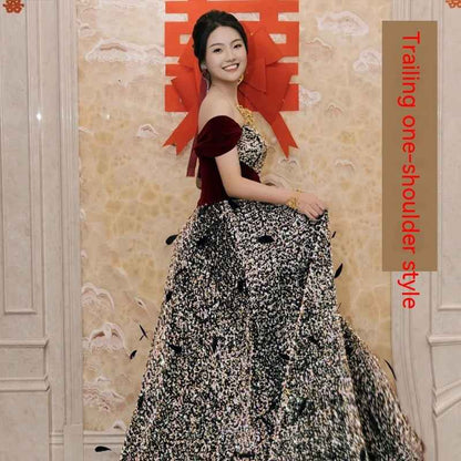 Women's Fashion Temperament Sequins Sheath Dresses