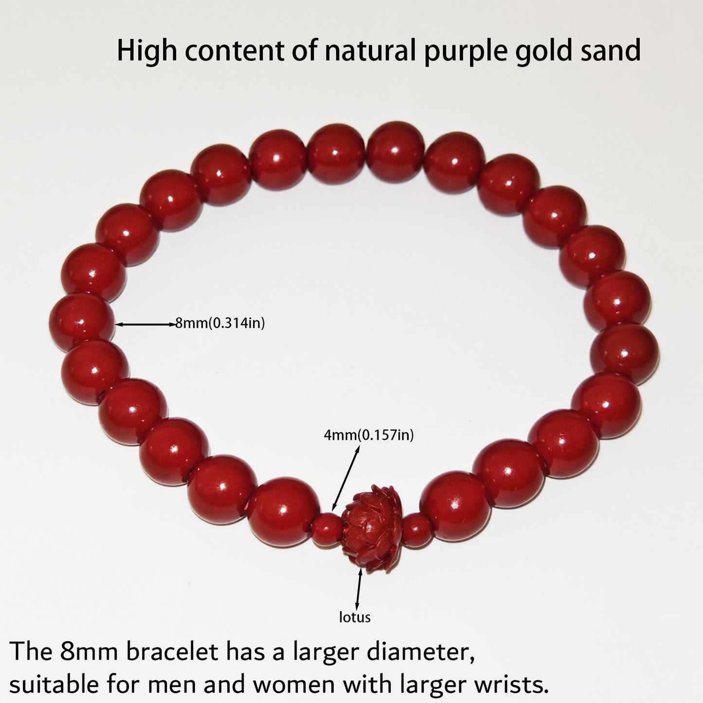 7 Styles Of Cinnabar Bracelets 8mm And 6MM