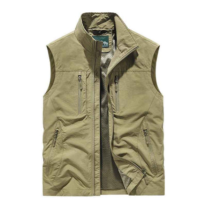 Outdoor Fleece Work Vest Fleece Sweatshirt Reversible