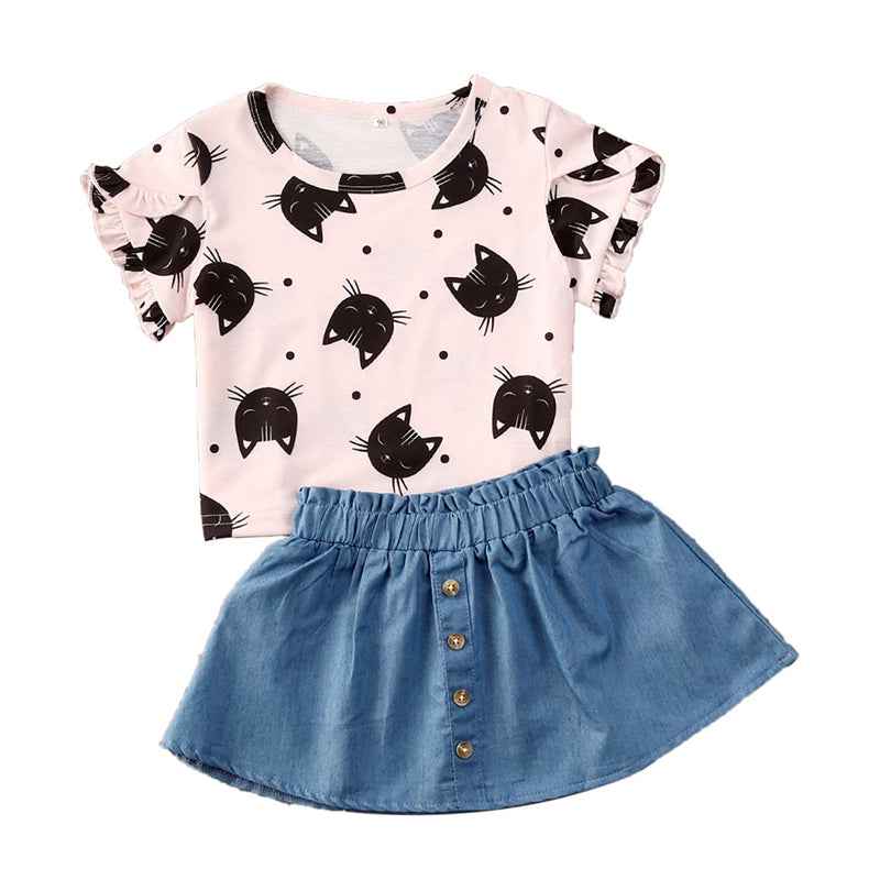 Shirts Tops Blue A-Line Skirts