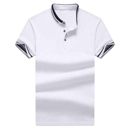 Men's Embroidery Paul Lapel short sleeve t-shirt men's T-shirt