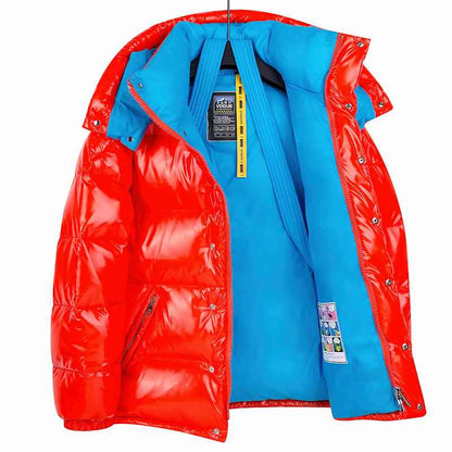 Glossy Down Jacket For Young Men And Women Couples