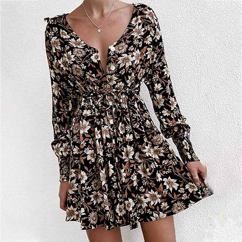 Women Floral Boho Party Dress Sexy Ladies Clothes Dresses