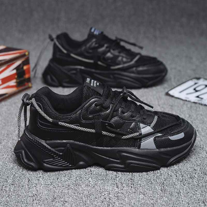Spring Breathable Trend All-Match Mesh Casual Sneakers Walking Footwear Men Chunky Sneakers