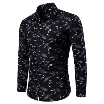 New Style Long Sleeved Shirts Men's Printed Shirts Men's Tops