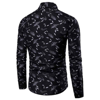New Style Long Sleeved Shirts Men's Printed Shirts Men's Tops