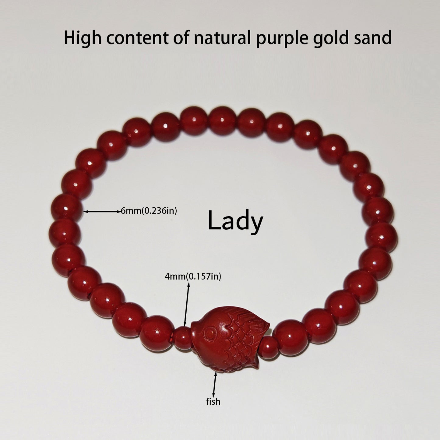 7 Styles Of Cinnabar Bracelets 8mm And 6MM