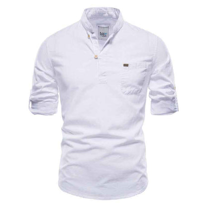 Men's Long-sleeved Shirt Pullover T-shirt