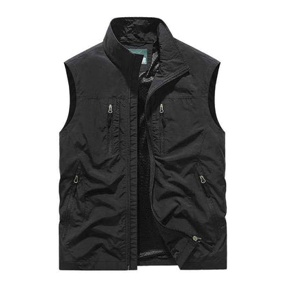 Outdoor Fleece Work Vest Fleece Sweatshirt Reversible