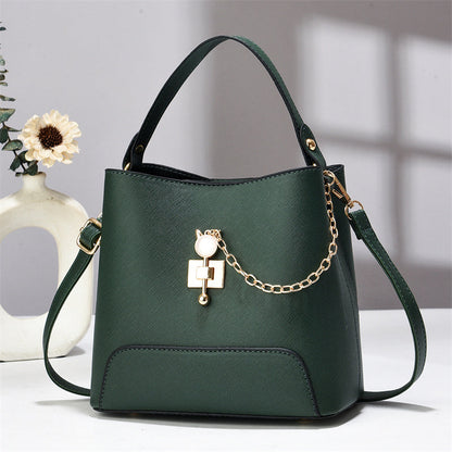 Classy Bucket Bag - Women Pu Leather Shoulder Women Bag Handbag Stylish Women Sling Bag Shoulder Ladies