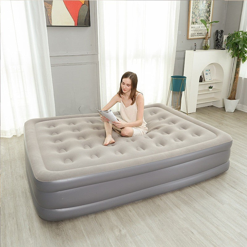 2 Persons Inflatable Mattress Indoor Outdoor Air Cushion 48cm High Bed