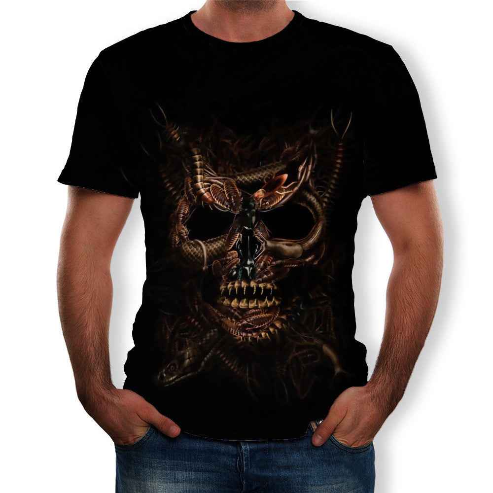 Men's Short Sleeve T-shirt Round Neck Print Casual T-shirt