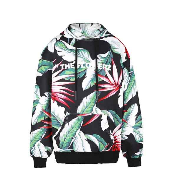 Flower World Trends Autumn Hip Hop Loose Hooded Sweater Jacket Men's Tide Brand Couple Hoodie Women
