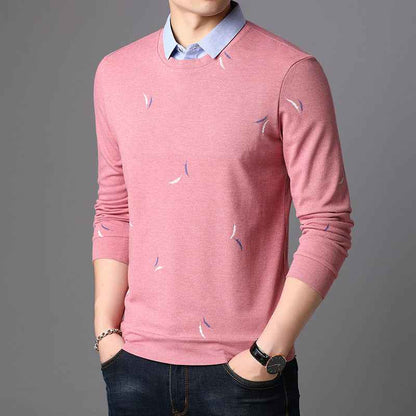 Collared T-shirt & bottom shirt