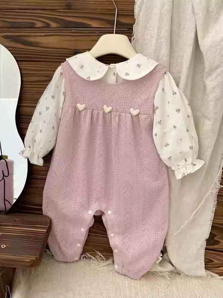 Baby Autumn Suit Baby Girl Cute Rompers Overalls Romper Children's Clothing
