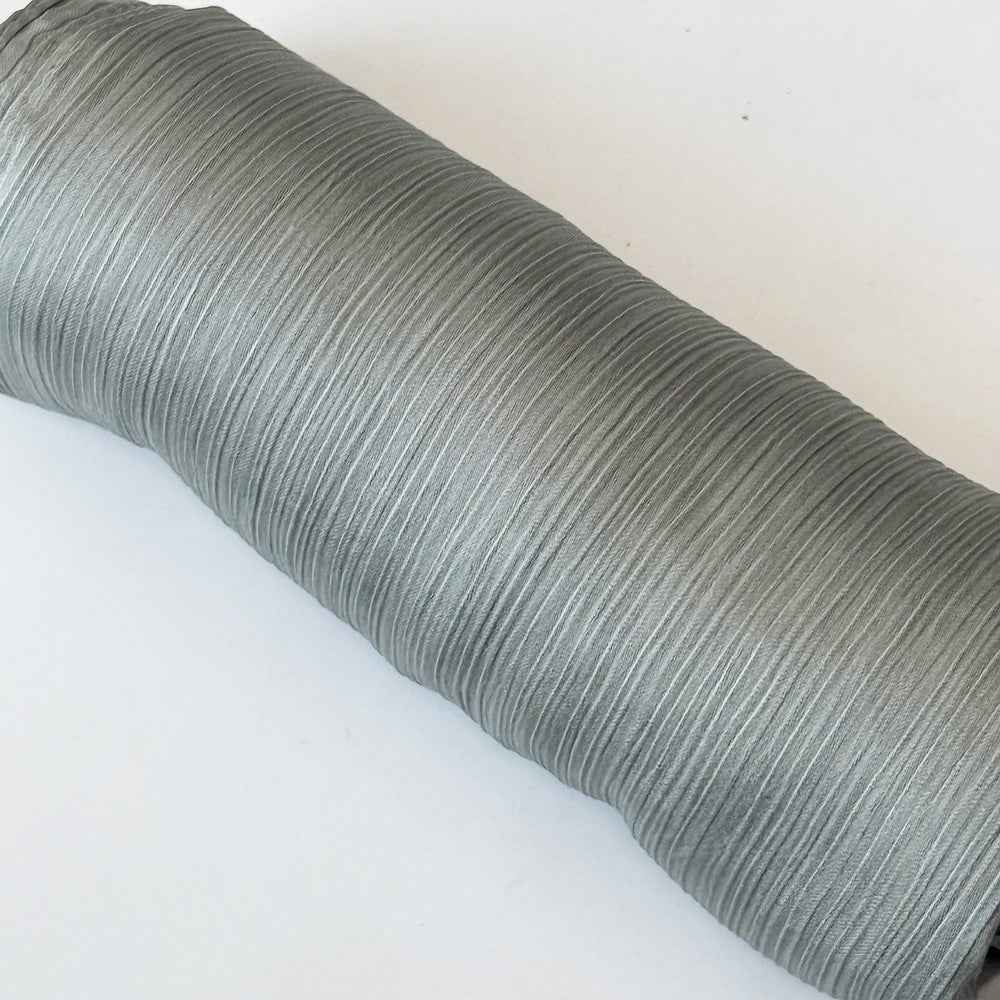 Satin-colored Women's Pleated Scarf Mid-length