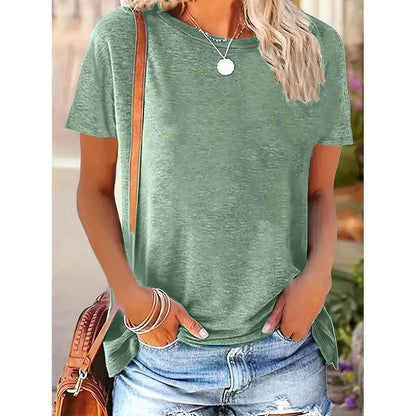 3 Pack Womens Tops Basic Summer Short Sleeve T Shirts Casual Loose Fit Tops 2025 Trendy Clothes