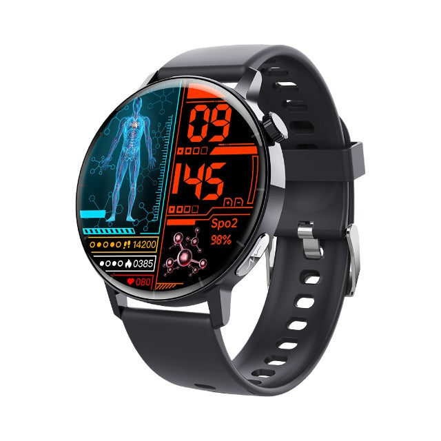 Smart Watch Non-Invasive Blood Glucose Body Temperature Blood Pressure Blood Oxygen Automatic Measurement ECG Ppg Blood Lipid Health Manager