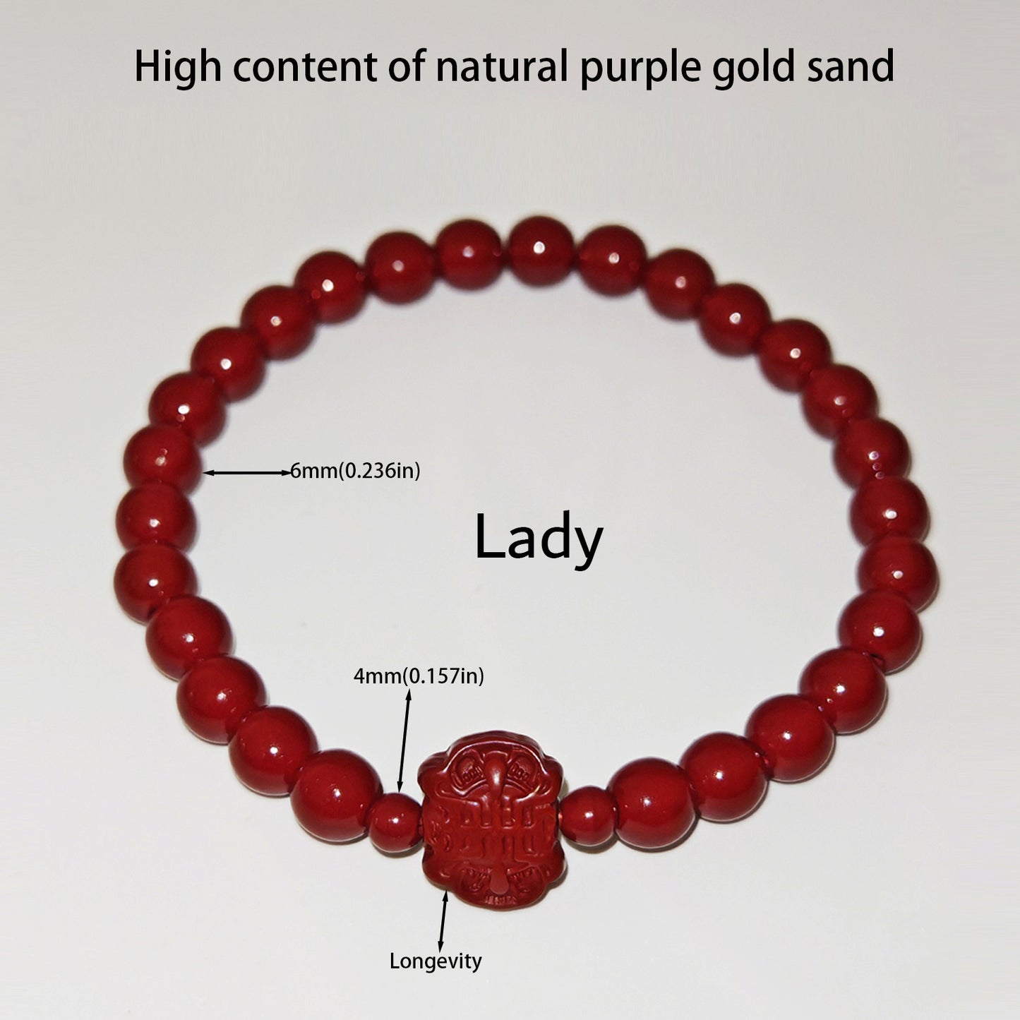 7 Styles Of Cinnabar Bracelets 8mm And 6MM
