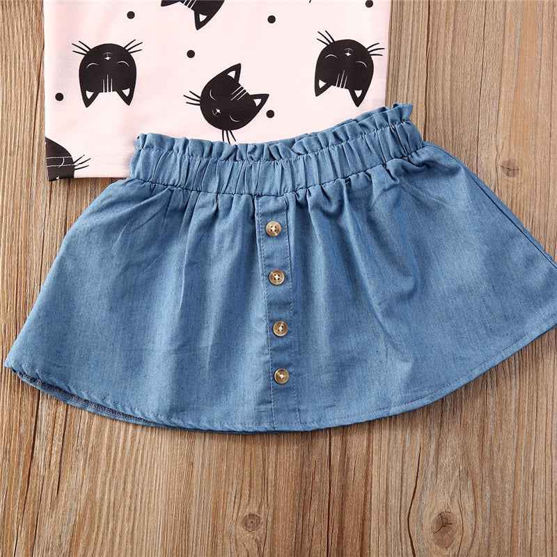 Shirts Tops Blue A-Line Skirts