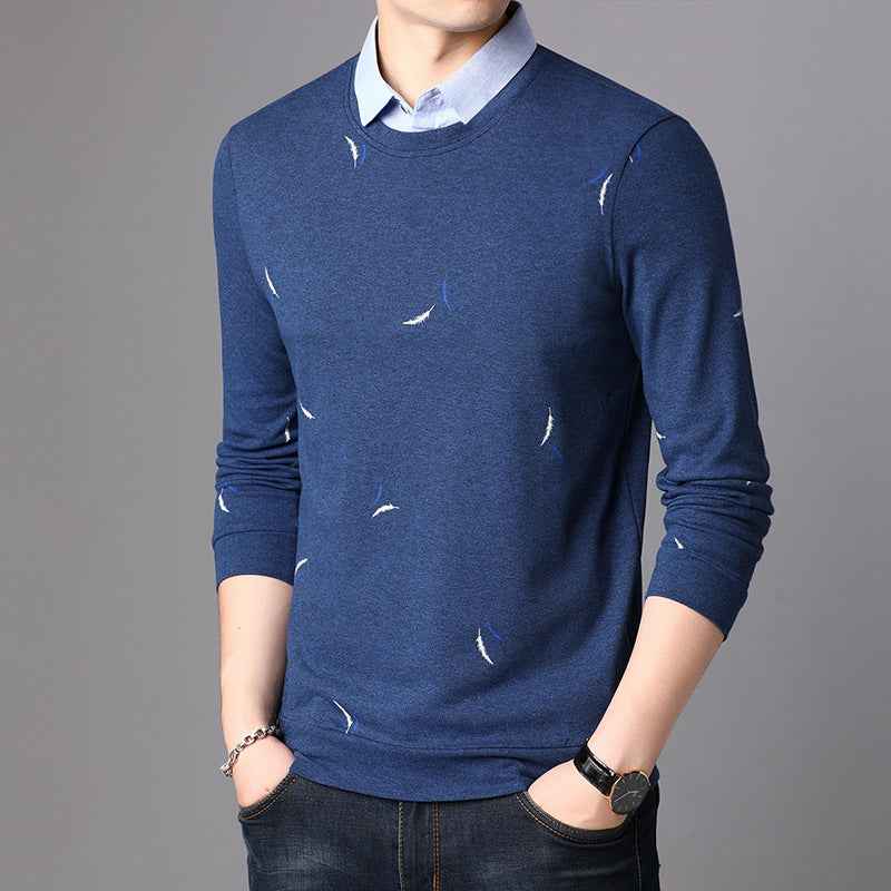 Collared T-shirt & bottom shirt