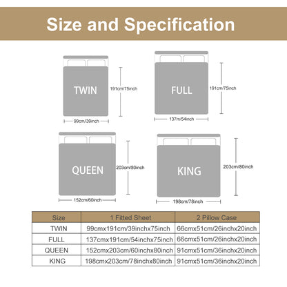 3pcs Little Cow And Duck Pet Theme Children's Fun Style Minimalist Comfort Series Bed Sheet And Two Pillowcases Bedding For All Seasons Use