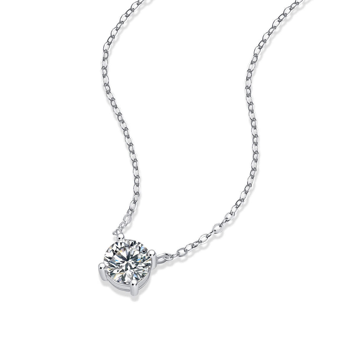 My Heart Will Last Forever - Affordable Diamond Jewelry Necklace Pendant Set With 1-carat And 2-carat Moissan Diamonds, S925 Sterling Silver And Platinum Plating. --Prohibit TikTok Sales