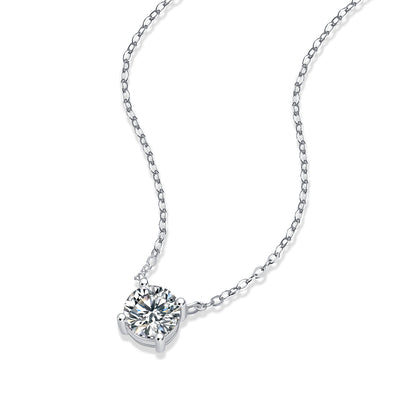 My Heart Will Last Forever - Affordable Diamond Jewelry Necklace Pendant Set With 1-carat And 2-carat Moissan Diamonds, S925 Sterling Silver And Platinum Plating. --Prohibit TikTok Sales