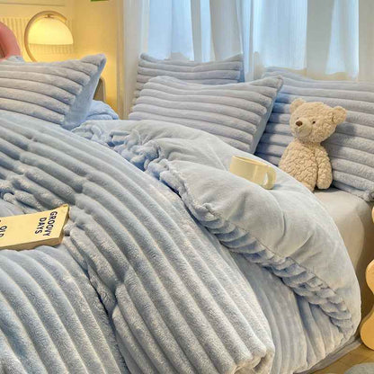 High-end Dehaired Angora Milk Fiber Bed Thickened Blanket