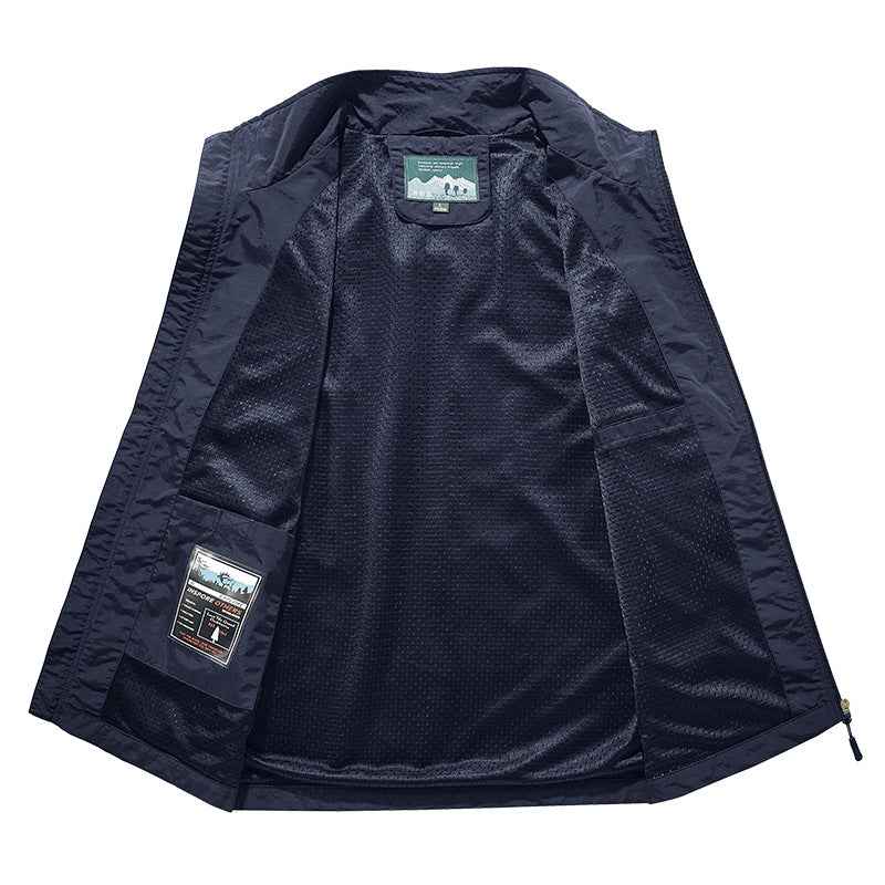 Outdoor Fleece Work Vest Fleece Sweatshirt Reversible