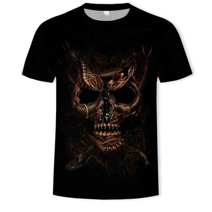 Men's Short Sleeve T-shirt Round Neck Print Casual T-shirt