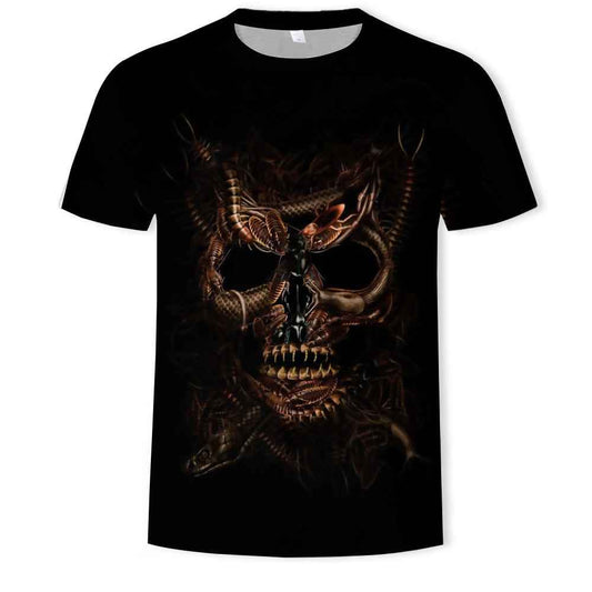 Men's Short Sleeve T-shirt Round Neck Print Casual T-shirt