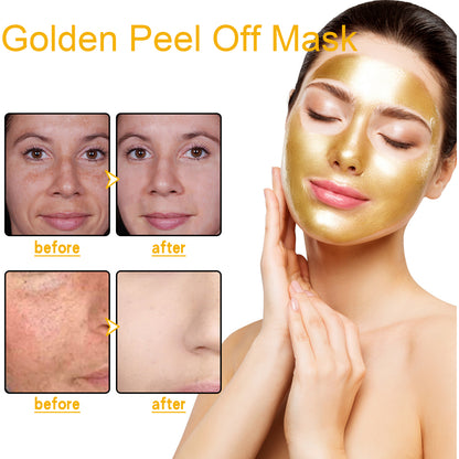 West Month Gold Peel Mask Clean Skin Exfoliating Repair Dull Fade Fine Lines Tender Mask