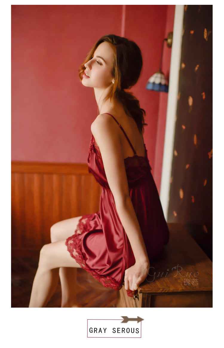 Sexy silk nightdress