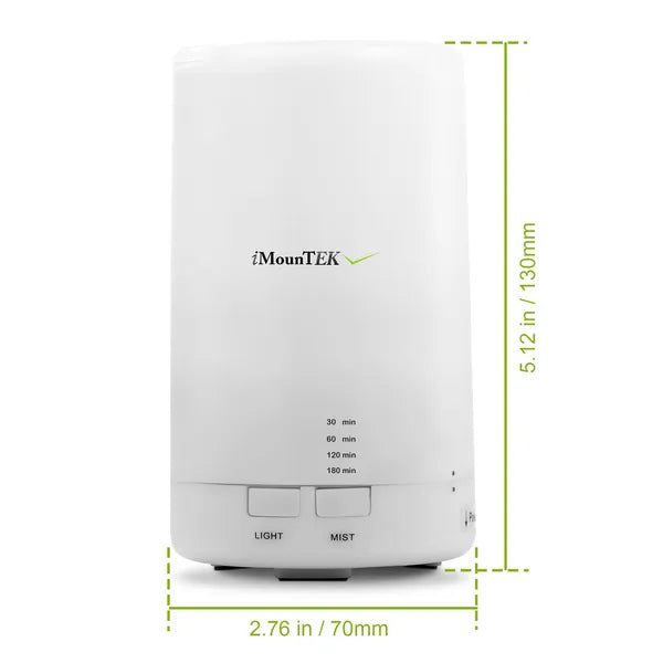 Ultrasonic Cool Mist Humidifier Mini Aroma Essential Oil Diffuser With Colorful Lights 4 Timer Settings