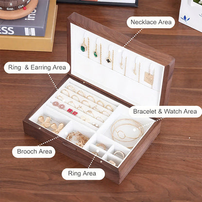 Solid Wood Jewelry Storage Box