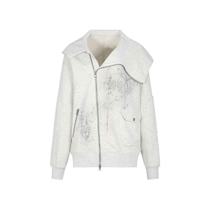 Asymmetric Lazy Style Hoodie For Women